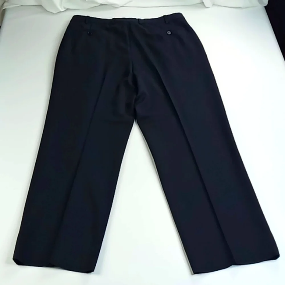 Brooks Brothers 100% Wool Pleated Dress Pants Size 36/34 Navy